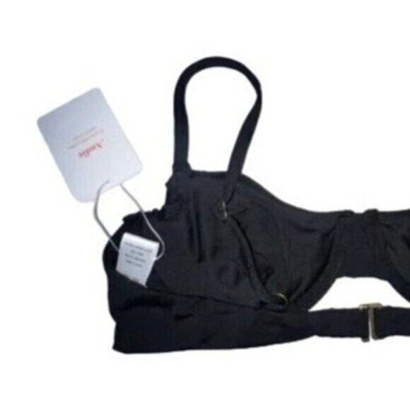 NWT Andie The Bermuda Bikini Swimsuit Underwired Top Full Bust Support M Black - Picture 10 of 15